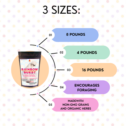 Rainbow Burst Textured Treat To Encourage Natural Behaviors