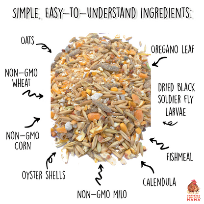 16% Premium Layer Feed With Black Soldier Fly Larvae, Fishmeal, & Herbs {Soy Free + High Protein}